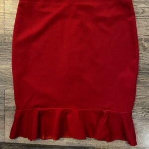 Womans Red Skirt, AX Paris, US 6